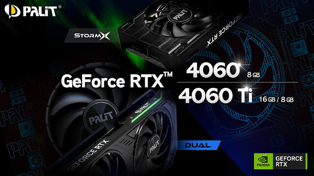 Palit、NVIDIA GeForce RTX 4060 Ti / 4060を日本投入 – シングルファンも