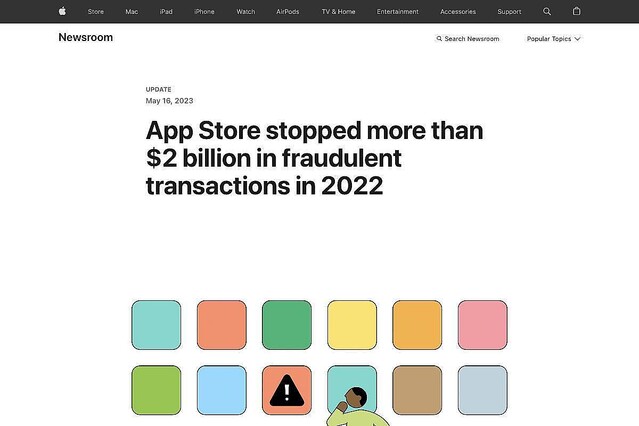 Apple、2022年に20億ドル以上の詐欺取引を阻止