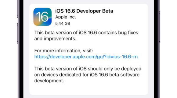 iOS16.6ベータ1が開発者向けに登場〜今度こそ最後のアプデ？