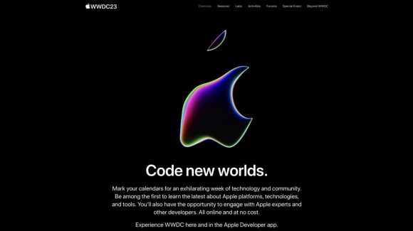 WWDC23の告知が届く〜「Code new worlds」はヘッドセットを予言？