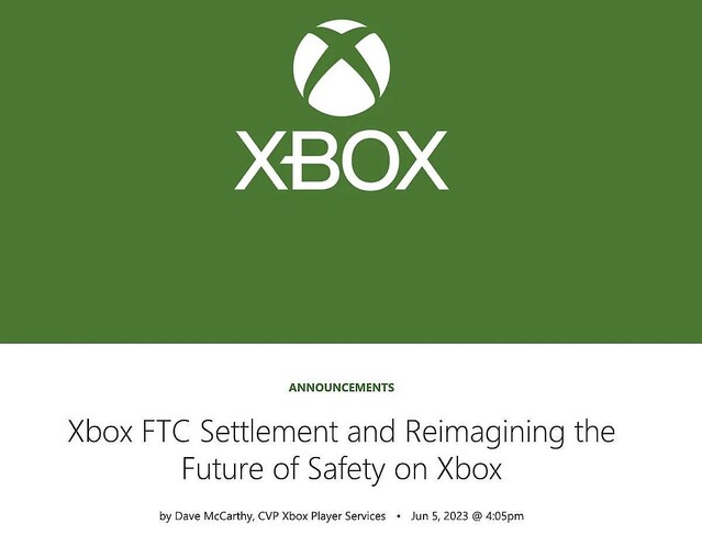 Microsoft、Xboxで子供のデータを不正収集したとして罰金2000万ドルを支払う
