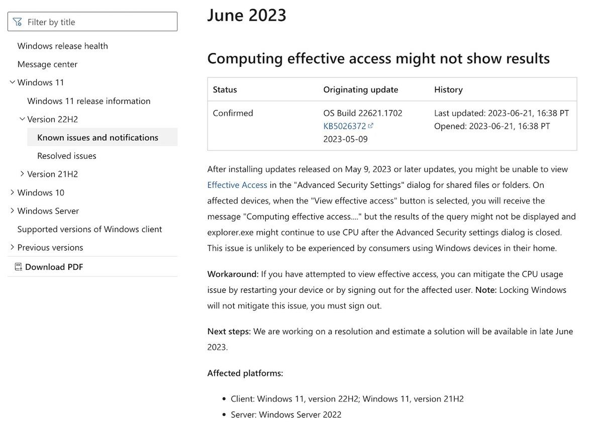 WindowsのエクスプローラにCPU使用率の上昇を起こす問題が発覚