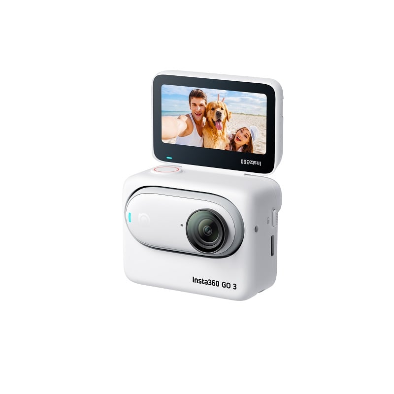 親指サイズのアクションカメラがフリップ式スクリーン搭載のアクションポッドと合体可能に 「Insta360 GO 3」が発売