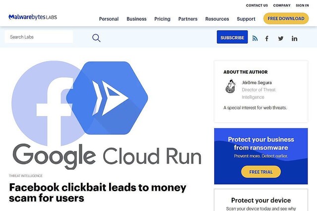 Facebookフィッシング詐欺、Google Cloud Runが悪用される新手法