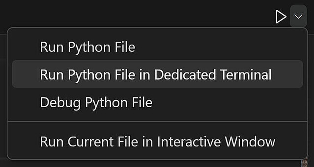 Pythonファイルを専用ターミナルで実行する機能が加わったVS Code用Python
