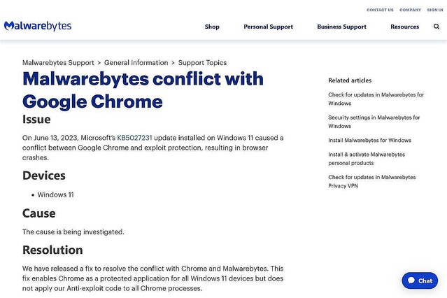 Windows 11の累積更新プログラム配信後、Google Chrome不具合報告続出