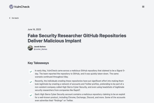 偽セキュリティ研究者、GitHubとTwitter悪用してPoC偽装したマルウェア拡散