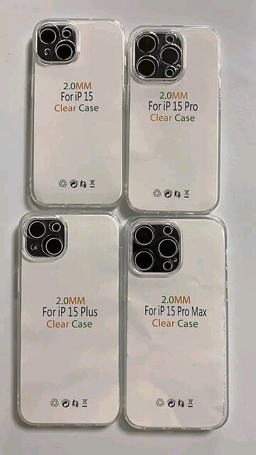 iPhone15シリーズ用クリアケースが販売開始〜リアカメラ部や高さに違いあり？