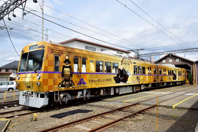 長沼車庫で撮影会を開催！静岡鉄道「家康公ラッピングトレイン」【どこ行く家康】