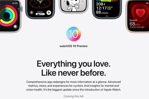 Apple、スマートウォッチ向け次期プラットフォーム「watch 10」を発表！Apple Watch Series 4以降で無料アップデート可能。正式版は今秋に