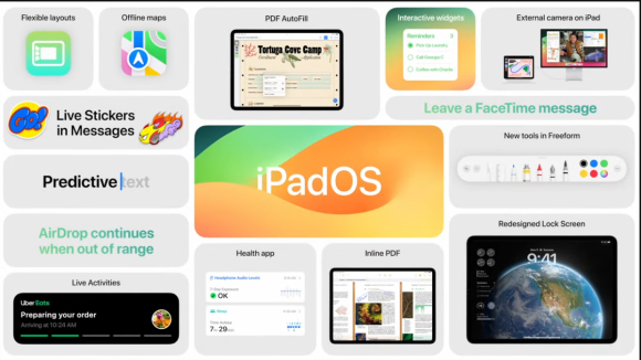 iPadOS17が発表！カスタマイズ可能なロック画面、ライブアクティビティなどが追加