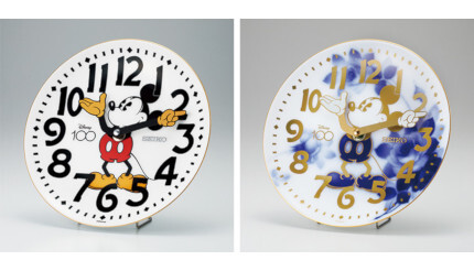 銀座・和光の時計塔がミッキーマウスデザインに！ ディズニー創立100周年の絵皿時計を数量限定で