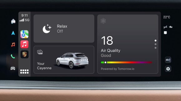 CarPlayでポルシェ車の空調コントロールなどが可能になったと発表