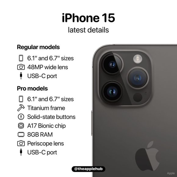 iPhone15 Proのチタン合金と15のアルミ合金の素材情報をリーカーが投稿