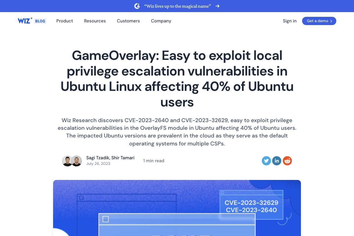 Ubuntuのモジュールに深刻な脆弱性、40%のUbuntuユーザーに影響か