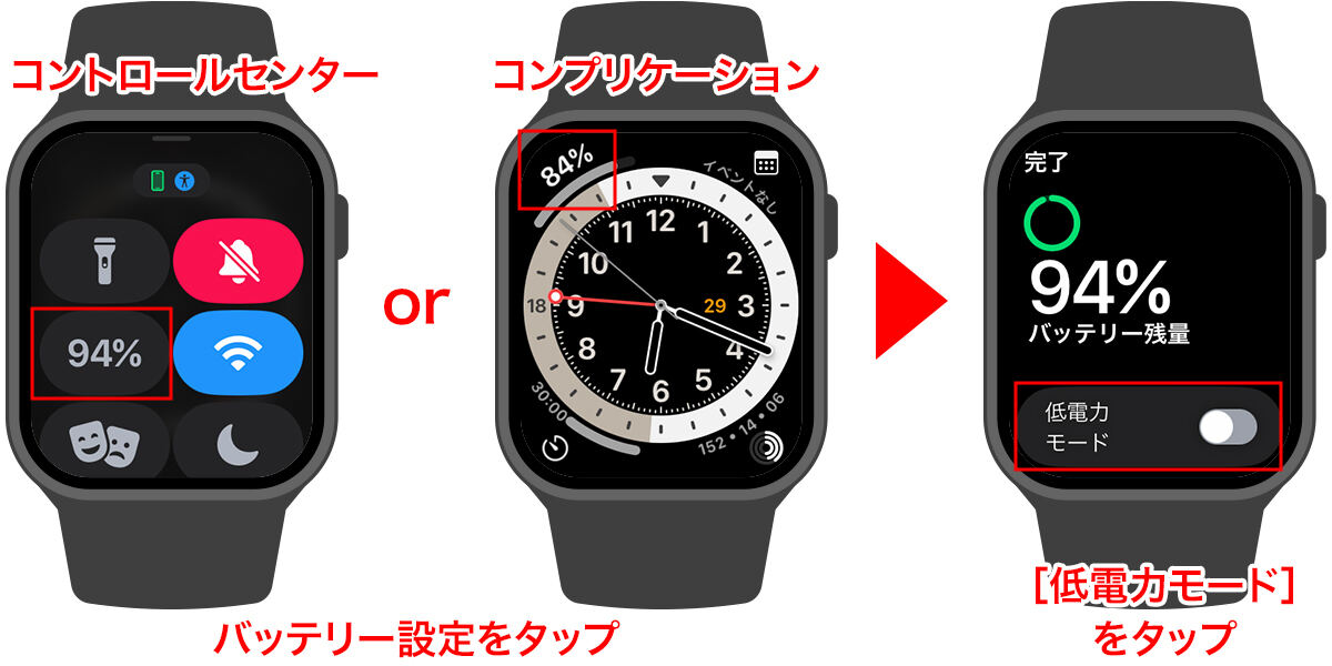 Apple Watchのバッテリーを節約したい – みんなのApple Watch使い方ヘルプ