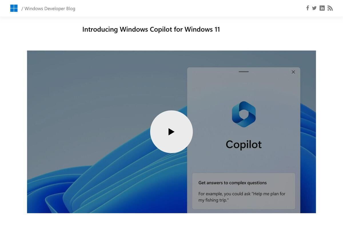 11月に登場予定のWindows 11 AI「Windows Copilot」、見えてきたその機能