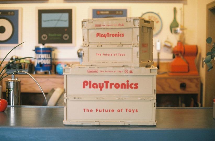 【限定販売】「トラスコ」のコンテナにインスパイア！折り畳みもスタッキングもできる「PlayTronics」の収納ボックス