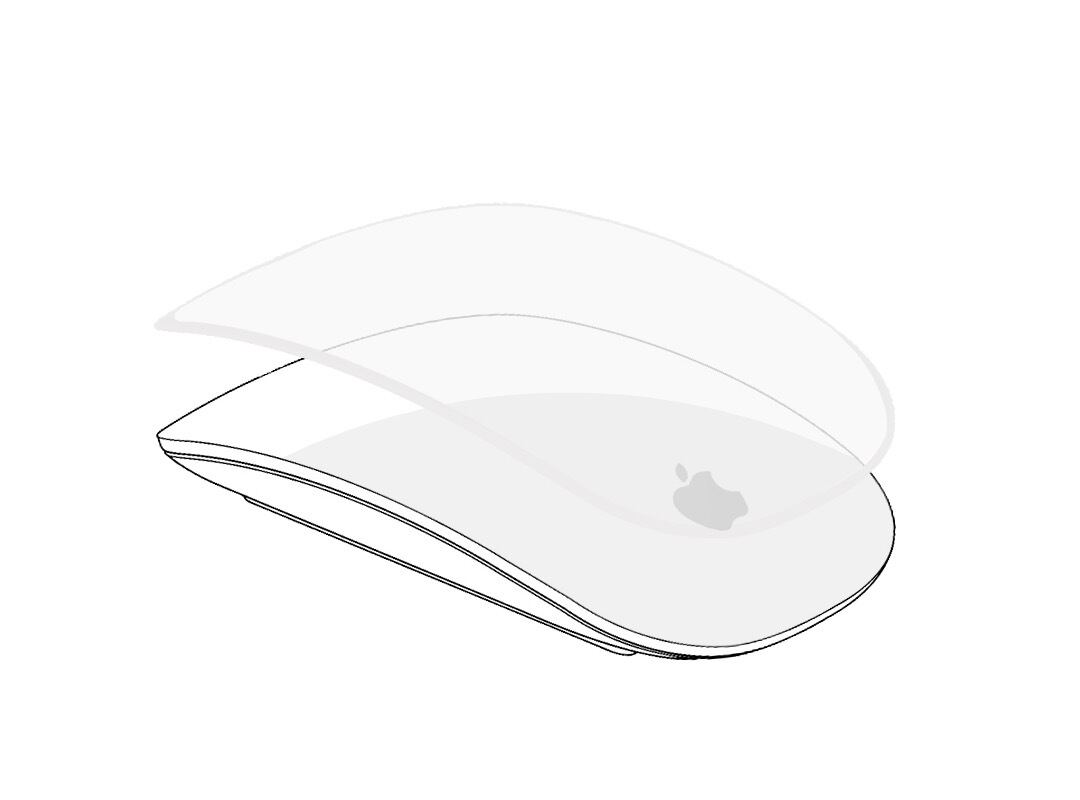 Apple Magic Mouse専用のガラスカバー、指滑りの良さが持続