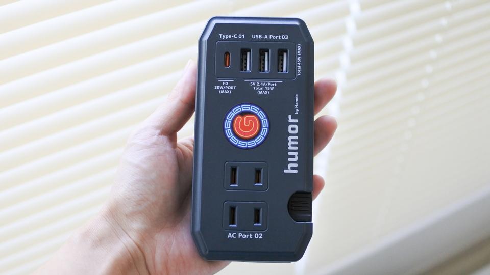 ギズ屋台限定の「ロゴ入り電源タップ」はこんなにコンパクトなのに超優れものなんだ