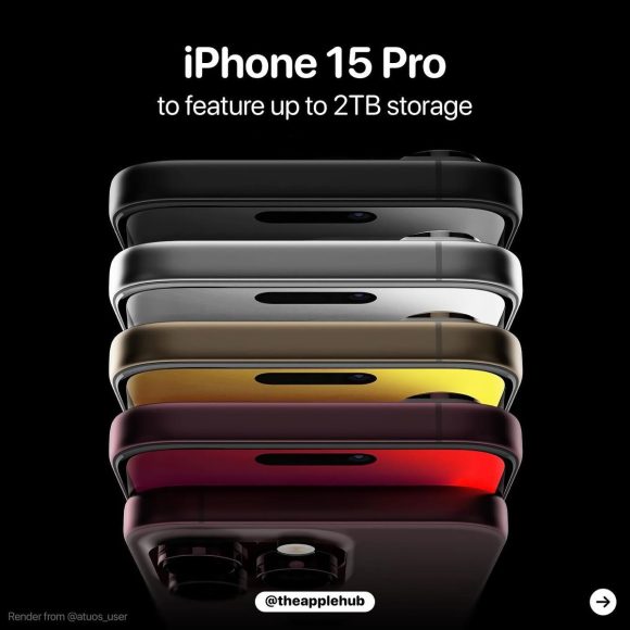 iPhone15 Pro含む各社のハイエンドスマホの最大ストレージ容量が2TBに？