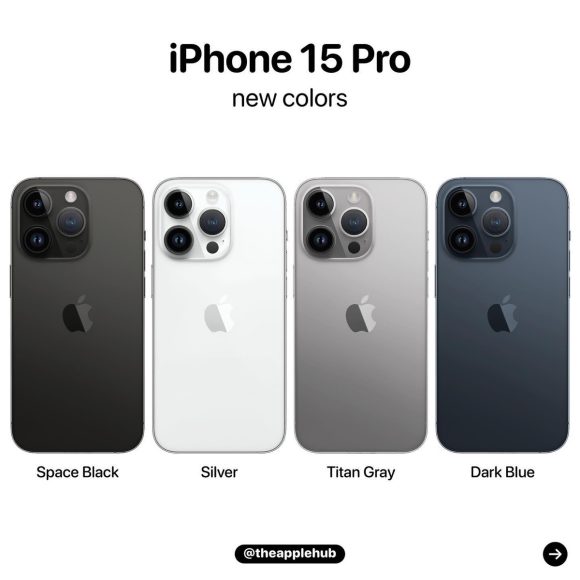 iPhone15 Proにゴールドとダークレッドは無い〜ブルーを含む3色と予想を修正