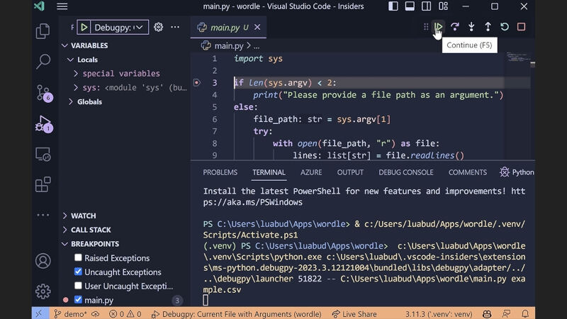 Python開発コンテナーなど8月のVisual Studio Code用Python拡張機能