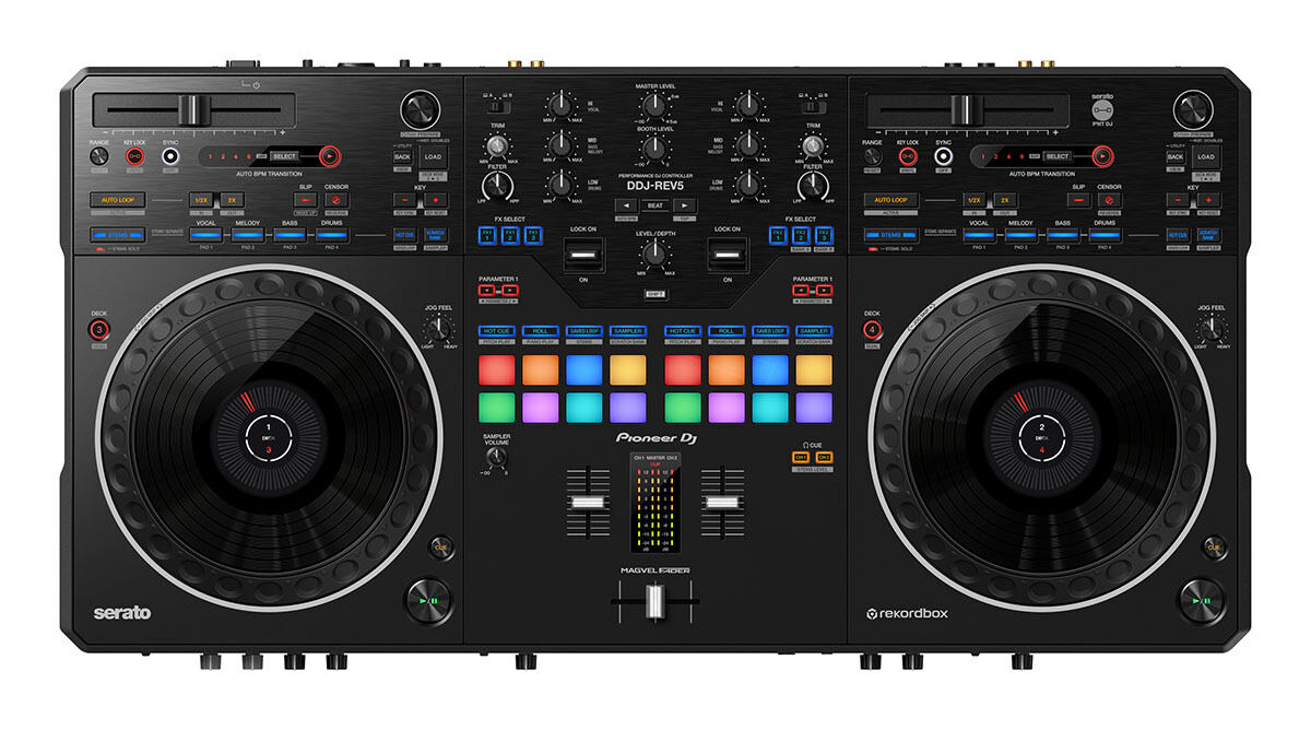 AlphaTheta、Pioneer DJのDJコントローラー「DDJ-REV5」を発表