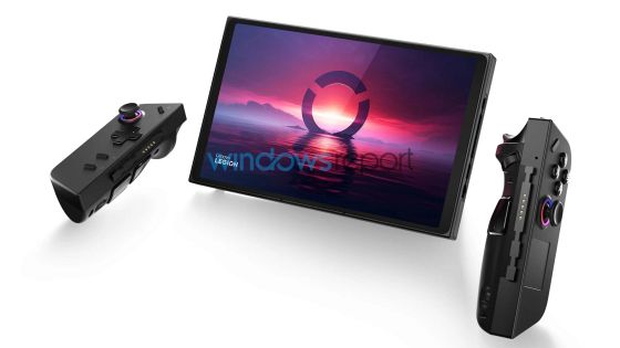 LenovoによるSteam Deck対抗携帯型ゲーミングPC「Legion Go」はNintendo Switchのような脱着式コントローラーを搭載か