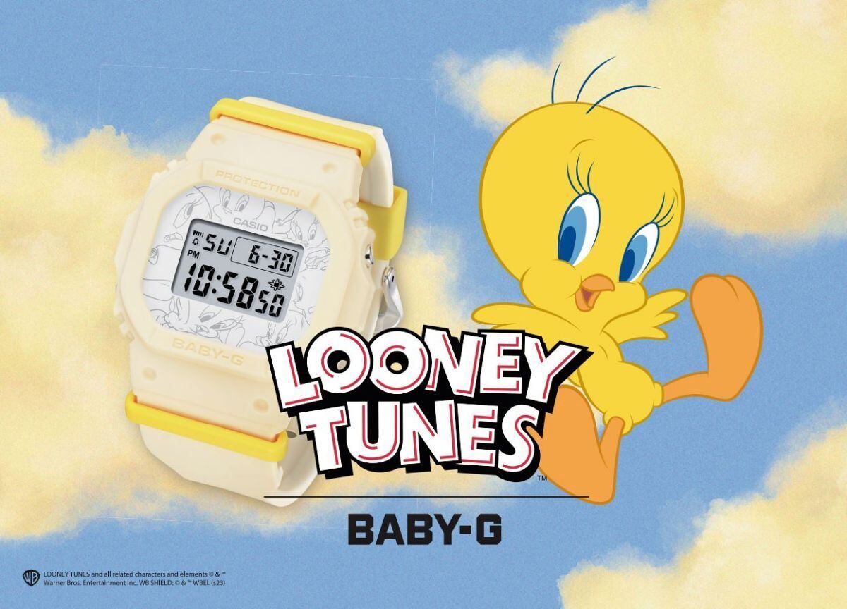 BABY-G×TWEETY、レトロカラー＆コミカルデザインのコラボモデル