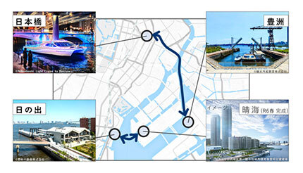 「舟旅通勤」に「日本橋〜豊洲」、2023年10月開始へ