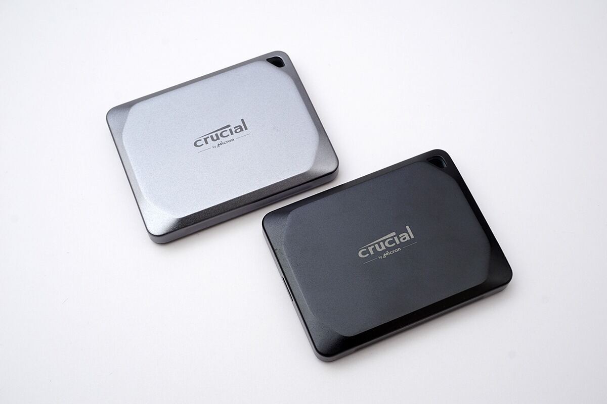 「Crucial X9/X10 Pro Portable SSD」をPCとPS5で試す – つまめる外付けSSDがさらに小型化・高速化！