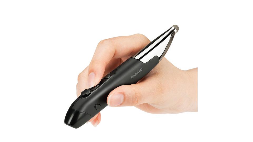 直感的＆省スペースなペン型ワイヤレスマウス。手の移動距離が短くて効率的