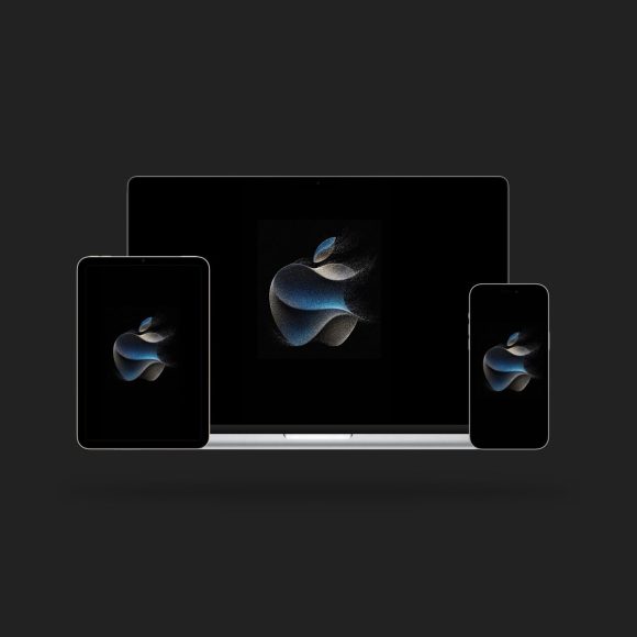 iPhone15シリーズ発表イベントロゴ壁紙が制作公開〜デバイスに合わせた3種類
