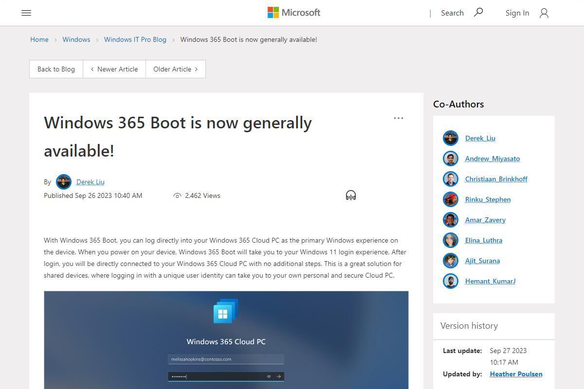 Windows 365の新機能「Boot」「Switch」登場、ハイブリッドワーク支援