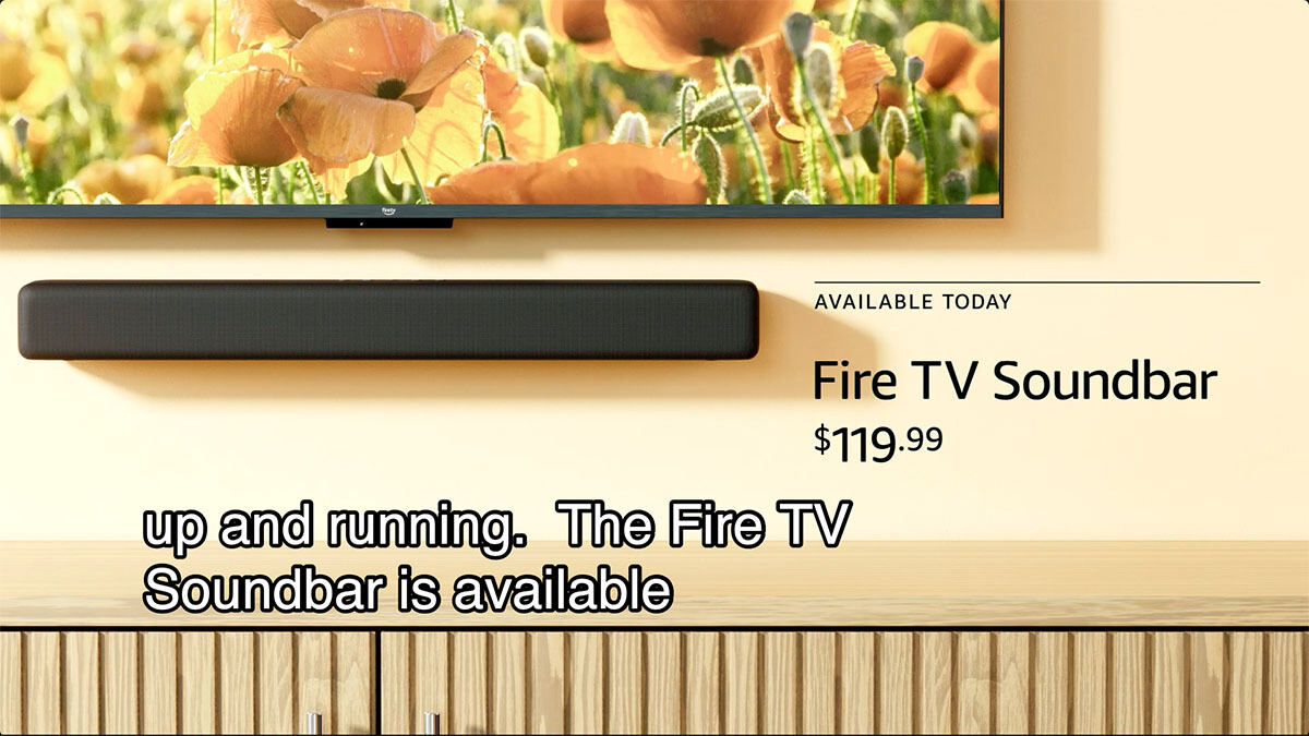 テレビにつなぐだけで使える「Fire TV Soundbar」海外発表、119.99ドル