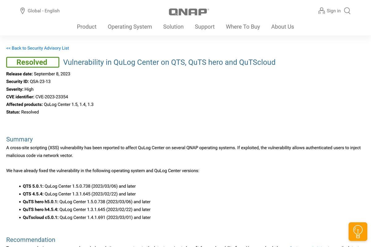 QNAP製品に重要な脆弱性、アップデートを