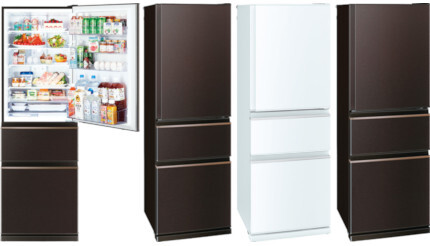三菱、庫内整理が便利な「単身世帯やDINKs層」向け中型冷蔵庫