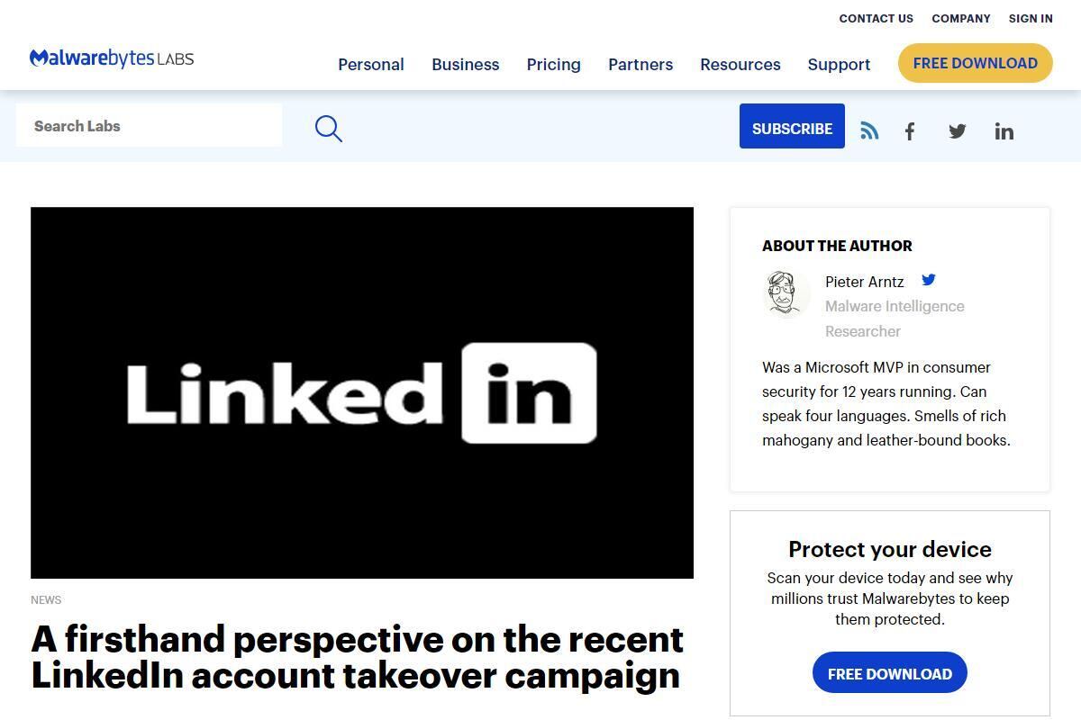 LinkedInのアカウント乗っ取り未遂事件の顛末、まだ終わっていない – 注意を