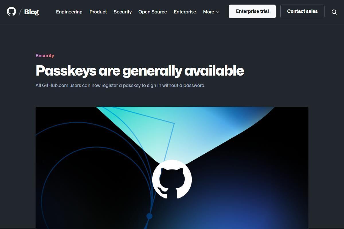 GitHubがパスキーの正式対応を発表、すべてのユーザーが利用可能