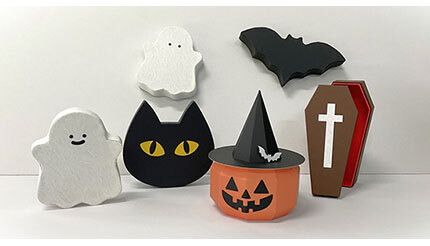 ハロウィンモチーフを紙で表現、「オリジナル貼り箱」がサンエコーから