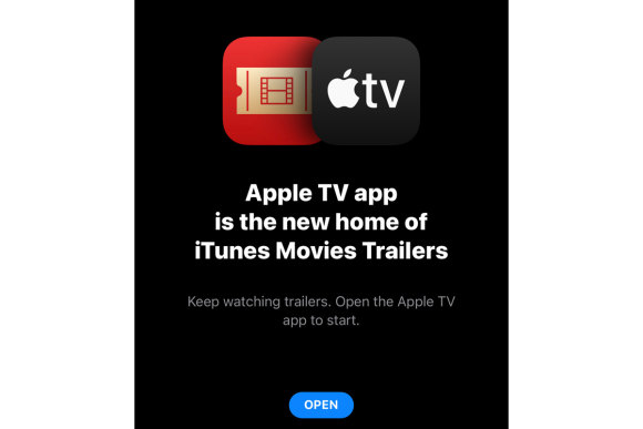 映画予告編アプリiTunes Movie Trailers、Apple TVと統合へ