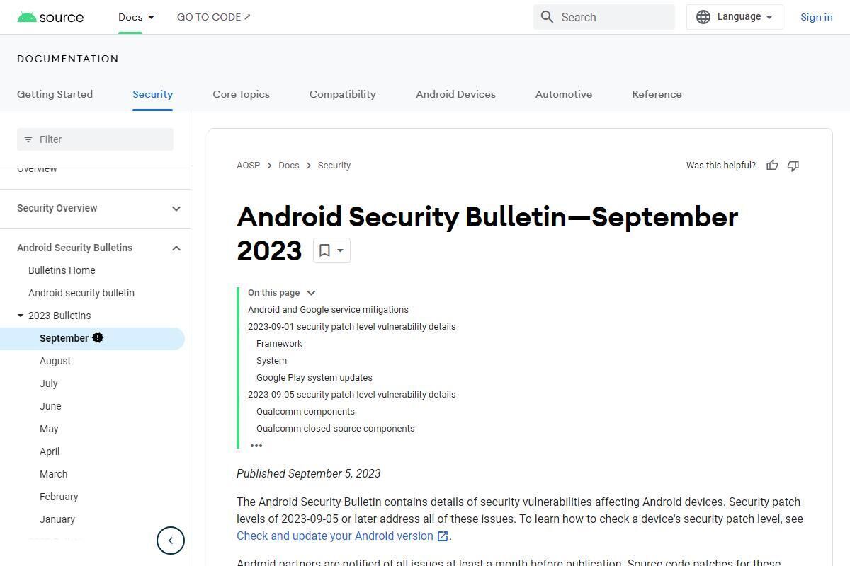 Androidに重要な脆弱性、Googleが2023年9月セキュリティパッチ公開