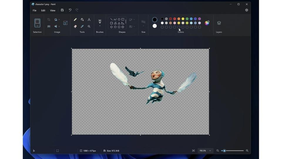 お絵描きソフト「MS Paint」が大幅アプデ。レイヤー機能と透過PNGをサポート