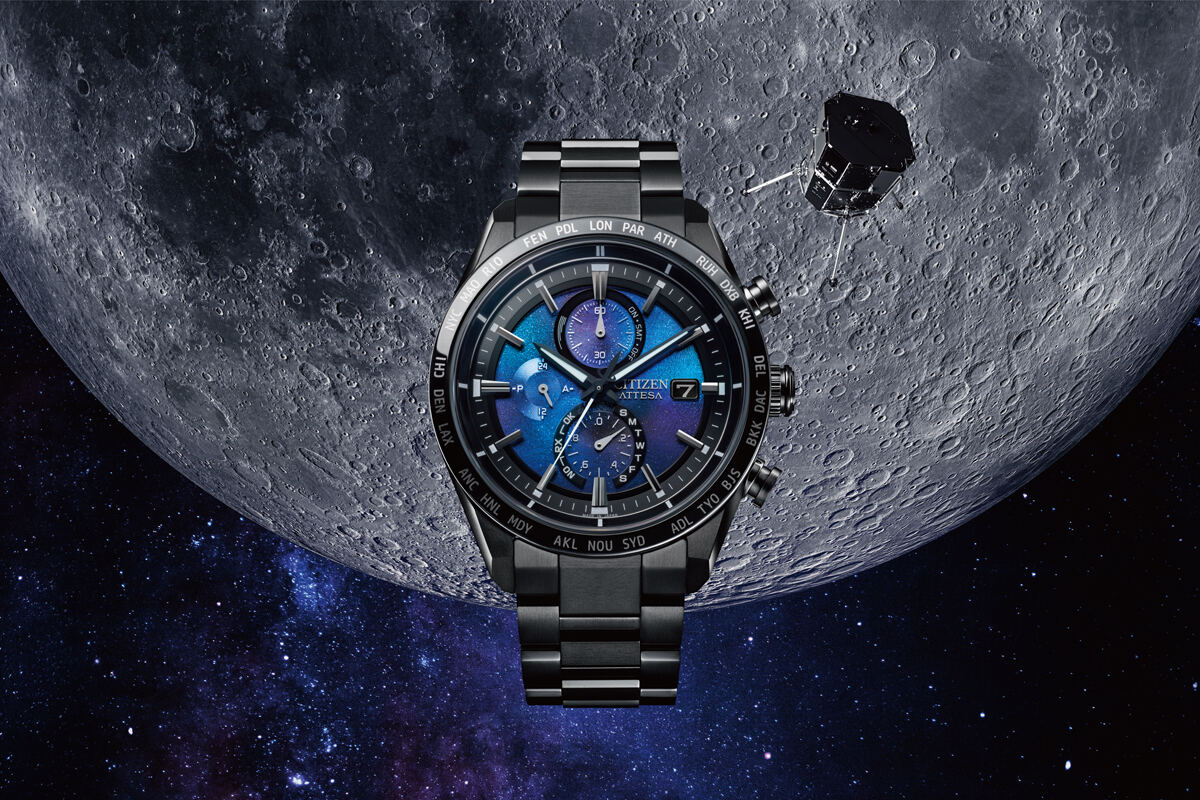 シチズン「アテッサ」、民間月面探査「HAKUTO-R」とコラボした電波時計