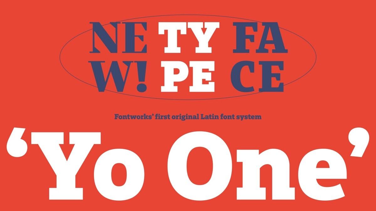 フォントワークス、初のオリジナル欧文書体「Yo One」