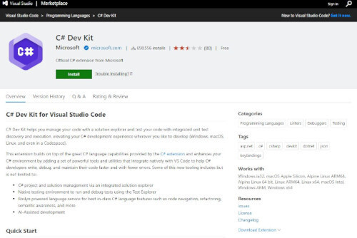 Microsoft、C#開発体験を向上させるVS Code拡張機能「C# Dev Kit」