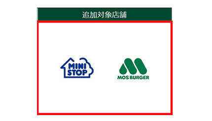 三井住友カード「対象のコンビニ・飲食店で最大7％還元」にミニストップ・モスバーガー追加！