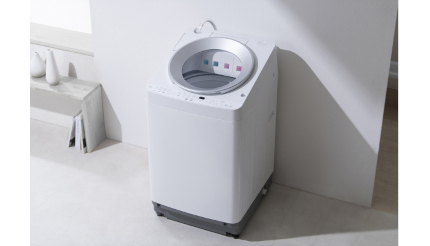 洗剤と柔軟剤の2種類ずつを自動投入できる「ガチ落ち極渦洗浄」洗濯機