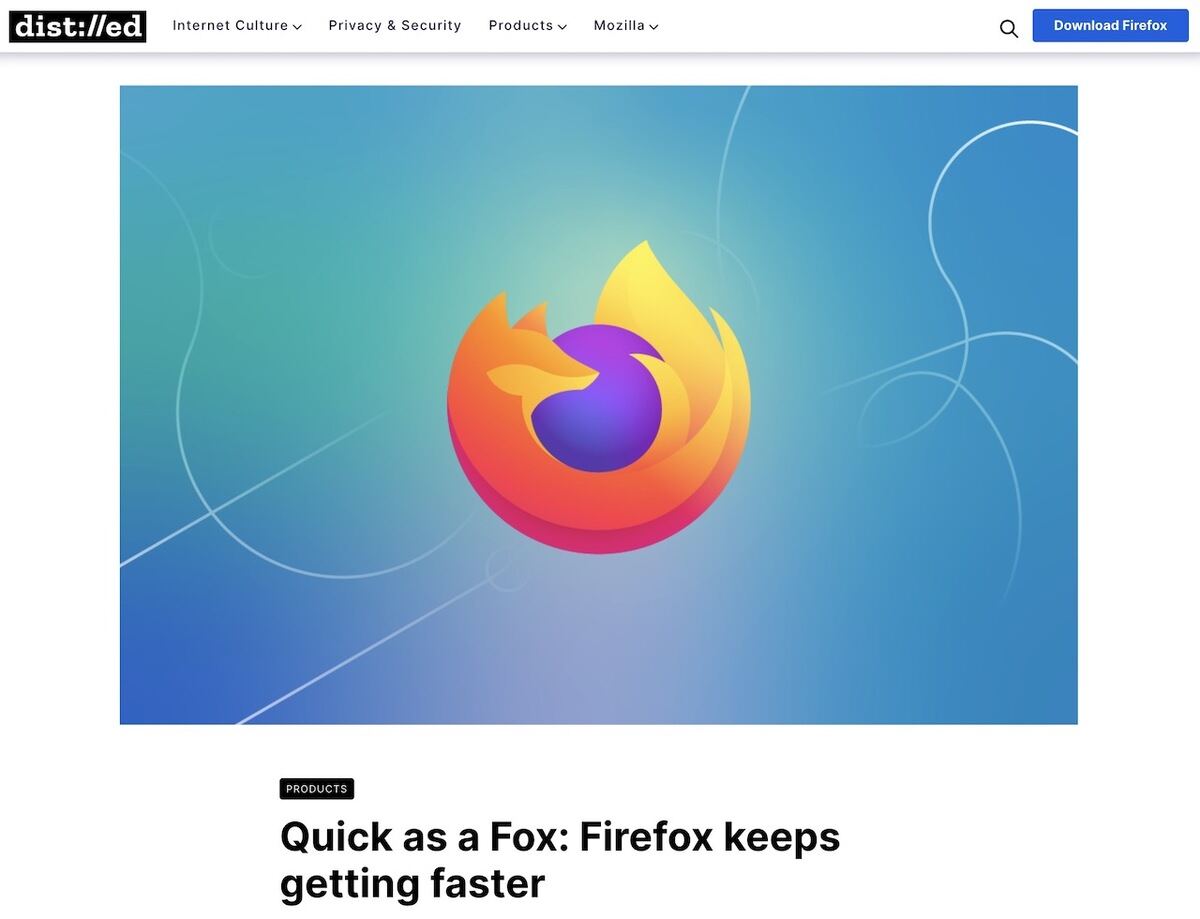 Firefox、1年間でSpeedometerスコアが50%向上